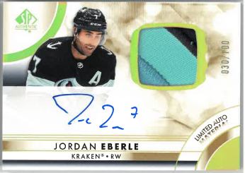 2023-24 UD SP Authentic Limited Auto Material Jordan Eberle /100 č. 72