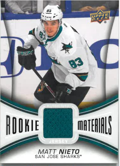 2013-14 UD Series 2 Rookie Materials Matt Nieto č. RM-MN