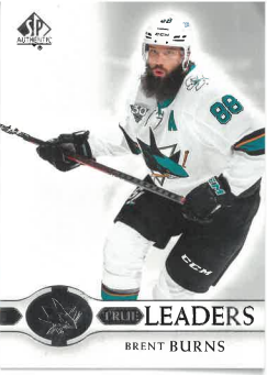 2020-21 UD SP Authentic True Leaders Brent Burns č. TL-BB
