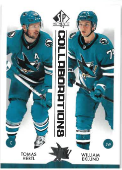 2023-24 UD SP Authentic Collaborations T. Hertl/W. Eklund č. C-25