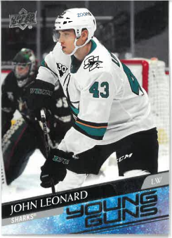 2020-21 UD Series II Young Guns John Leonard č. 474