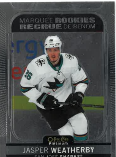 2021-22 O-PEE-CHEE Platinum Marquee Rookies Jasper Weatherby č. 270