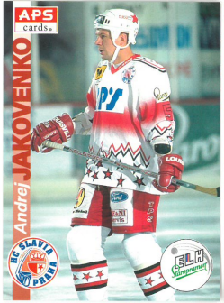 1996-97 APS Andrej Jakovenko HC Slavia Praha č. 9