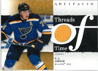 2021-22 UD Artifacts Threads Time T. J. Oshie č. TT-TO