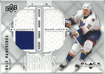 2009-10 Black Diamond Quad Jersey Dale Hawerchuk č. QJ-DH