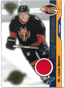 2000-01 Titanium Draft Day Game Used Jersey Cory Stillman /1010 č. 90