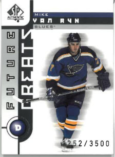 2001-02 UD SP Authentic Future Watch Greats Mike Van Ryn /3500 č. 115 