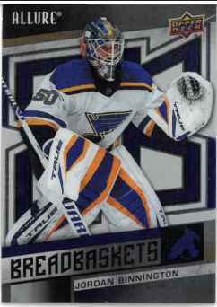 2021-22 UD Allure Breadbaskets Jordan Binnington č. BB-2