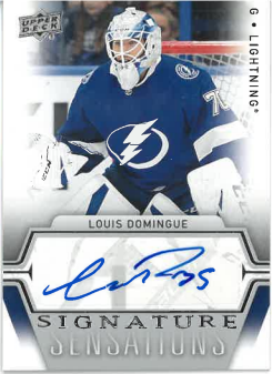 2019-20 UD Series 1 Signature Sensations Louis Domingue č. SS-LD