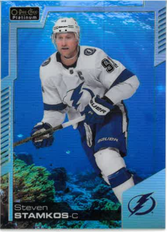 2020-21 UD O-Pee-Chee Platinum Aquamarine Steven Stamkos /499 č. 143