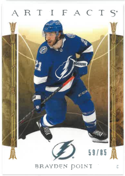 2022-23 UD Artifacts Light Blue Steel Brayden Point /85 č. 135