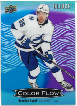 2024-25 UD Allure Color Flow Blue-Purple Brandon Hagel č. CFL-11