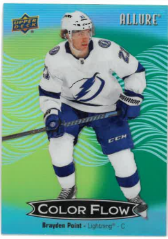 2024-25 UD Allure Color Flow Yellow-Green Brayden Point č. CFL-12