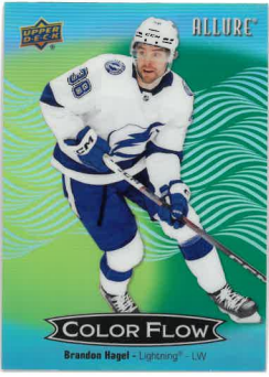 2024-25 UD Allure Color Flow Yellow-Green Brandon Hagel č. CFL-11