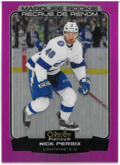 2022-23 UD O-PEE-CHEE Platinum Matte Pink Marquee Rookie Nick Perbix č. 267