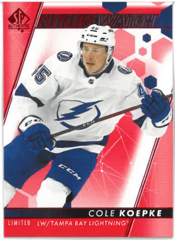 2022-23 UD SP Authentic Future Watch Limited Cole Koepke č. 153
