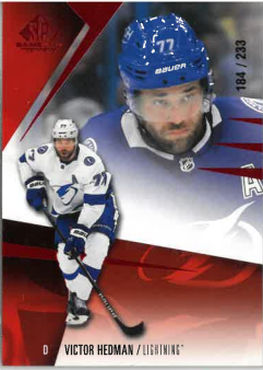 2023-24 UD SP Game Used Red Victor Hedman /233 č. 120