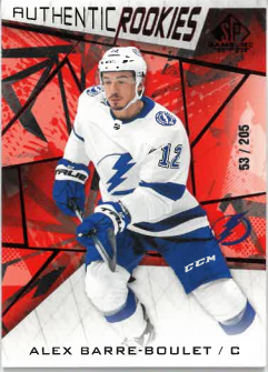 2021-22 UD SP Game Used Authentic Rookies Alex Barre-Boulet /205 č. 138