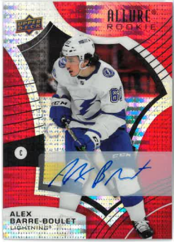 2021-22 UD Allure Red Rainbow Auto Rookie Alex Barre-Boulet č. 123