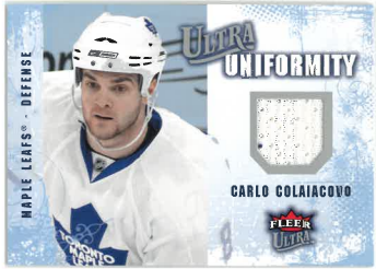 2008-09 UD Fleer Ultra Uniformity Carlo Colaiacovo č. UA-CC