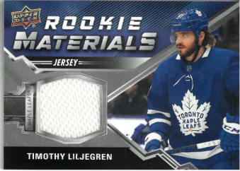 2020-21 UD Series 2 Rookie Materials Timothy Liljegren č. RM-TL