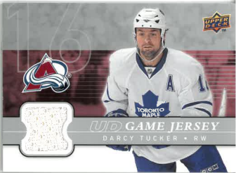 2008-09 UD Series 1 Game Jersey Darcy Tucker č. GJ-DT