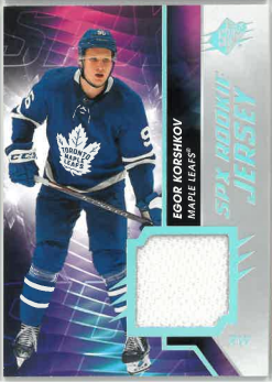 2020-21 UD SPx Rookie Jersey Egor Korshkov č. RJ-EK