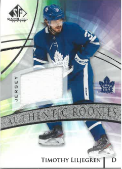 2020-21 UD SP Game Used Authentic Rookies Jersey Timothy Liljegren č. 142