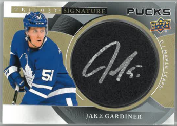 2018-19 UD Trilogy Puck Signature Jake Gardiner č. SP-GA