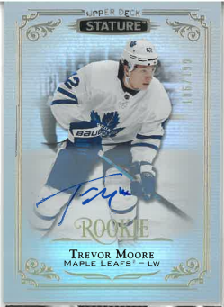 2019-20 UD Stature Rookie Auto Trevor Moore /199 č. 117