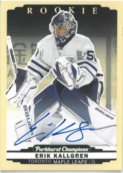 2022-23 UD Parkhurst Champions Rookie Auto Erik Kallgren č.282