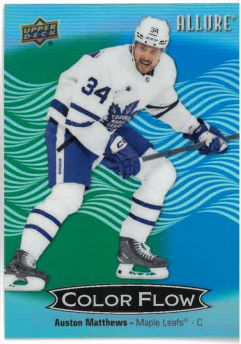 2024-25 UD Allure Color Flow Green-Blue Auston Matthews č. CFL-9