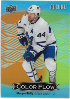 2024-25 UD Allure Color Flow Orange-Yellow Morgan Rielly č. CFL-37