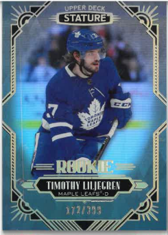2020-21 UD Stature Rookie Timothy Liljegren /399 č. 193