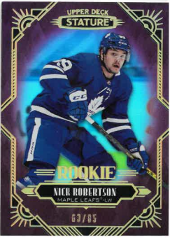 2020-21 UD Stature Red Rookie Nick Robertson /85 č. 194