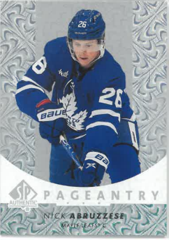 2022-23 UD SP Authentic Pageantry Nick Abruzzese č. P-90