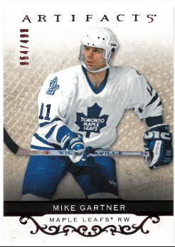 2021-22 UD Artifacts Ruby Mike Gartner /499 č. 154