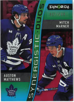 2023-24 UD Synergy Synergistic Duos A. Matthews/M. Marner /599 č. SD-8