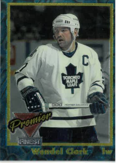 1993-1994 Topps Premier Finest Wendel Clark 9 of 12