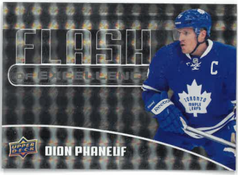 2014-15 UD Overtime Flash Of Excellence Dion Phaneuf č. FOE-3