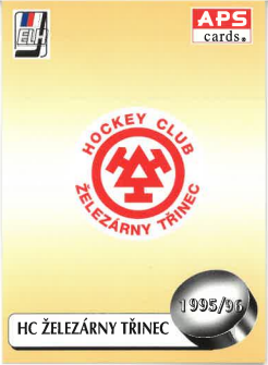 1995-96 APS HC Železárny Třinec Logo Teamu