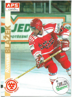 1996-97 APS Roman Blažek HC Železárny Třinec č. 66