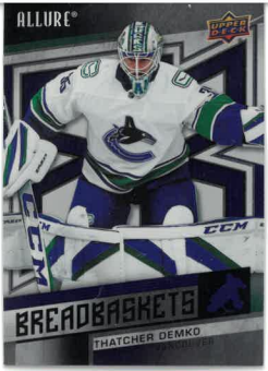 2021-22 UD Allure Breadbaskets Thatcher Demko č. BB-20