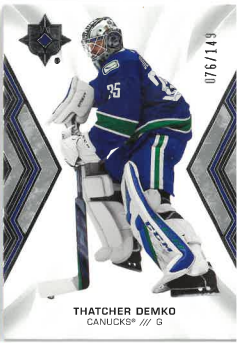 2021-22 UD Ultimate Collection Thatcher Demko /149 č. 47