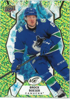 2021-22 UD Ice Green Brock Boeser č. 12