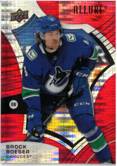 2021-22 UD Allure Red Rainbow Brock Boeser č. 68