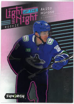 2023-24 UD Synergy Light Up The Night Akito Hirose /699 č. LN-AH