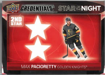 2021-22 UD Credentials Star Of The Night Max Pacioretty č. 2S-7