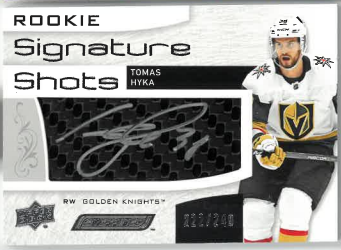 2018-19 UD Engrained Rookie Signature Shots Tomas Hyka /249 č. RSS-TH