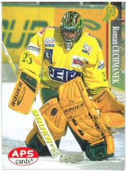 1997-98 APS Roman Čechmánek HC Petra Vsetín č. 28